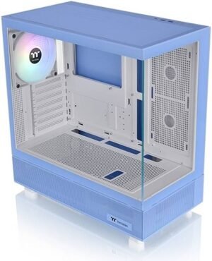 Thermaltake View 270 TG ARGB M-ATX PC Case, Tempered Glass Front and Left Panels, Supports up to 360mm Radiator, 1* CT140 ARGB Preinstalled Fan, USB Type-C x 1, USB 3.0 x 2, Blue