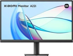 Xiaomi A22i Monitor, 22" VA Display, FHD Resolution, 75Hz Refresh Rate, 6ms Response Time, 8-Bit Color Depth, 250 nits (typ) Brightness, Joystick Control, Narrow Frame, Black