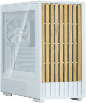 Zalman P10 Namu Micro-ATX Computer Case, 3x 120mm Pre-Installed Fan, Up to 240mm Radiator & 9x 120mm Fan Support, Steel, Plastic, Tempered Glass, White
