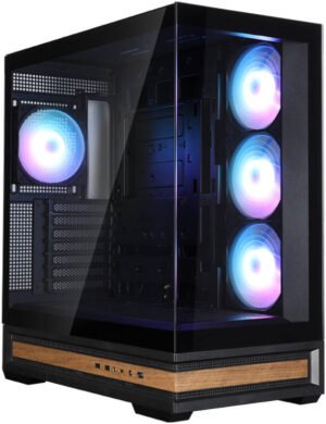 Zalman P40 Namu ATX Mid-Tower Computer Case, 4x 120mm Pre-Installed Fan, Up to 360mm Radiator & 10x 120mm Fan Support, Steel, Plastic, Tempered Glass, Black