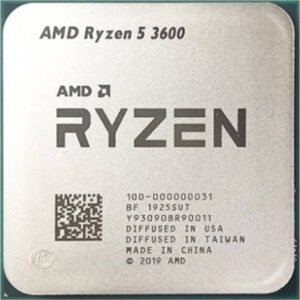 AMD Ryzen 5 3600 Unlocked Desktop Processor, 12 Threads, 6 CPU Cores, 3MB L2 Cache, Up to 4.2GHz Max Boost Clock, AM4 Socket, PCIe 4.0 x16, Tray Only