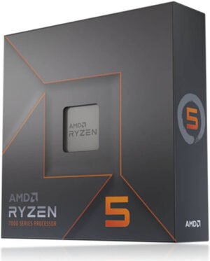 AMD Ryzen 5 7600X 4.7 GHz AM5 105W Desktop Processor, 6 Cores & 12 Threads, 5.3 Ghz Max Boost Clock, 32MB L3 Cache, AMD Radeon Graphics, 2CH-DDR5-5200 / 128GB Max, Zen 4 Arc