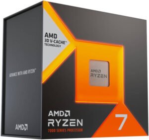 AMD Ryzen 7 7800X3D AM5 Desktop Processor with AMD Radeon Graphics, 8 Cores & 16 Threads, 5 GHz Max Boost Clock, 8MB L2 & 96MB L3 Cache