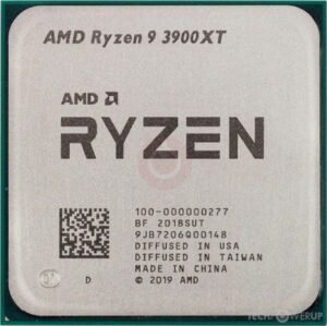 AMD Ryzen 9 3900XT Tray Gen3, AM4, Zen 2, 12 Core, 24 Thread, 4.10 GHz, 4.6GHz Turbo, 64MB L3, PCIe 4.0, 105W, CPU, without Wraith Prism, Tray