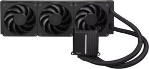 ASUS ProArt LC 360 CPU Liquid Cooler, 360mm Radiator Length, 3x 120mm Alphacool Apex Stealth Metal Fans, 3000 RPM Fan Speed, 68.99 CFM Airflow, Copper CPU Plate, Black