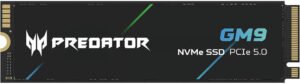 Acer Predator GM9 M.2 2280 Internal SSD, 4TB Capacity, PCIe Gen5 4, NVMe 2.0 Interface, Up to 14500 MB/s Sequential Read & 11000 MB/s Sequential Read, 2400 TBW Endurance