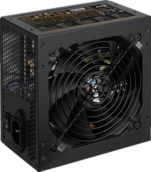 Aerocool Kcas Plus 700W Power Supply Unit, 80Plus Bronze Certified, DC-to-DC Conversion Circuit, Silent 12cm Fan, Single +12V Rail