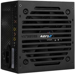 Aerocool VX Plus 750 Non-Modular Power Supply, 750W Power, ATX 12V 2.3 Compatible, Silent 120mm Fan, Thermal Fan Speed Control, Active PFC, Black