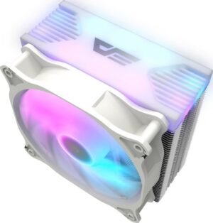 Aigo DarkFlash DarkAir LT ARGB Tower, Compatible For Intel LGA 775 / 115x / 1366, AMD AM4 / AM3 + / AM2 + CPU Air Cooler - White