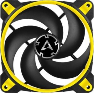 Arctic Bionix P120 Fan, 120mm Fan Size, 200 - 2100 RPM, Fluid Dynamic Bearing, 67.56 CFM, Yellow