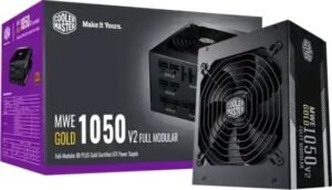 Cooler Master GX Gold 1050W V2 Fully Modular PSU Power Supply, 2200 RPM, 47-63Hz, Fan Size 140mm, Black