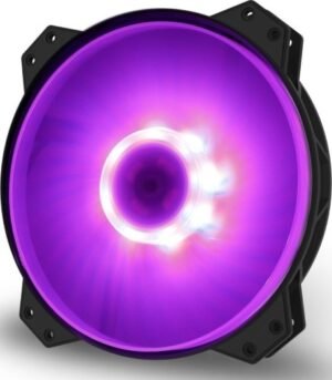 Cooler Master MF200R RGB, Premium-Quality 200mm, RGB Hybrid Silent High Airflow in-Take Fan for Computer Case