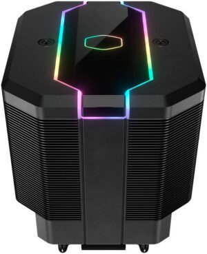 Cooler Master MasterAir MA620M Dual Tower ARGB High Performance CPU Air Cooler, 6 CDC 2.0 Heatpipes, SF120R Fan, Addressable RGB Lighting for AMD Ryzen/Intel LGA1200/1151