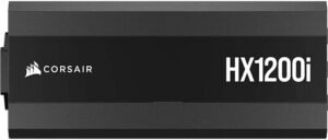 Corsair HX1200i Fully Modular ATX Power Supply, 1200W Power, 80 PLUS Platinum Efficiency, 140mm Fan, FDB Technology, Japanese Electrolytic Capacitors, Zero RPM mode, Black