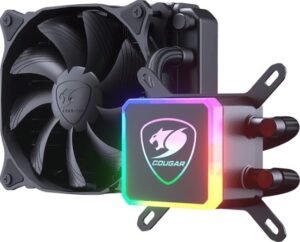 Cougar Aqua 120mm CPU Liquid Cooling with Addressable RGB, Core Box v2 and a Remote Controller