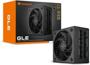 Cougar GLE 1000 Power Supply, 1000W Power, 80 PLUS Gold Efficiency, Platinum Cybenetics, A- Cybenetics Noise Level, Japanese Capacitors, Hydro Dynamic Bearing Fan, Black