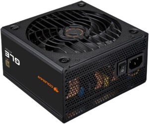 Cougar GLE 1200 Power Supply, 1200W Power, 80 PLUS Gold Efficiency, ATX 3.1 Certified , Japanese Capacitors, Hydro Dynamic Bearing Fan, Fully Modular, Black
