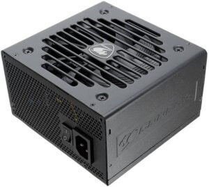 Cougar VTK 550 Watt 80 Plus Bronze Power Supply, 120mm Ultra-Silent Fan with Thermal Control, PFC Value Up to 99%, Massive Single +12V DC Output, Assigned Japanese Components, Black