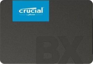 Crucial BX500 SATA 2.5" Internal SSD, 1TB Capacity, 540 Mb/s Sequential Read, 500 Mb/s Sequential Write, 360TB TBW SSD Endurance, Black