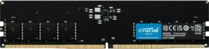 Crucial RAM 16GB DDR5 4800MT/s CL40 UDIMM Desktop Memory, 1.1 Volts, Lightweight, High-Speed DDR5 SDRAM, DIMM 288 Pins, Black