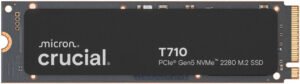 Crucial T710 Internal SSD, 4TB Capacity, M.2 2280 Form Factor, NVMe PCIe Gen 5 x4 Interface, 13800 MB/s Sequential Write & 14500 MB/s Sequential Read