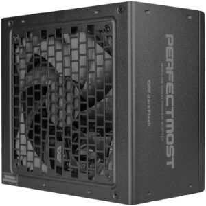 DarkFlash PMT 850W Gold Full Modular Power Supply, 850W Power, 80 Plus Gold Certified, Active PFC + Half Bridge LLC + SRC + DC to DC, Japanese 105°C Capacitor, Hydro Bearing, 120mm Fan, Black