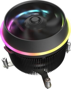 DarkFlash Shadow Pro PWM Aluminum CPU LED Addressable RGB Motherboard Control Cooler Cooling Fan Motherboard Sync for Intel Core i7/i5/i3 AM3/AM4