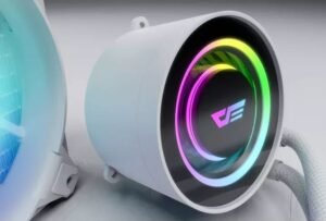 DarkFlash Twister DX120 ARGB LED 120mm AIO Liquid Cooler - White