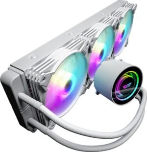 DarkFlash Twister DX360 ARGB LED 360mm AIO Liquid Cooler - White
