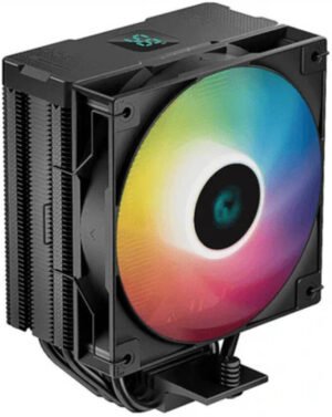 DeepCool AG400 Digital Black ARGB Single Tower 120mm CPU Cooler, 2000 RPM Fan Speed, Black