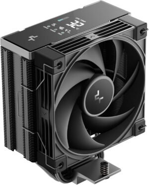 DeepCool AK400 G2 DIGITAL NYX CPU Cooler, 120mm Pre-Installed Fan, 4x Heatpipes, 2200 RPM Fan Speed, 63.4 CFM Fan Airflow, 4-Pole Motor, Black