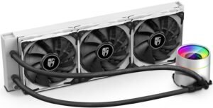 Deepcool Gamer Storm Castle 360EX White, 360MM Addressable RGB LED All-in-one Liquid CPU Cooler with Dual Chamber Pump, For Intel and AMD - White