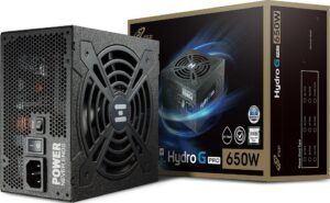 FSP HG2-650 Hydro G Pro 650W ATX Semi-Fanless Modular Power Supply, 80+ Gold, Active PFC, FDB Fan 120mm, 8-4A Input Current, 100-240Vac Voltage