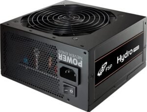FSP Hydro K Pro Series 600W PSU, 80 Plus Bronze 230V EU, Efficiency ≥ 88%, Active PFC, +12V Single-Rail Design, 120mm Silent & Long Life Fan
