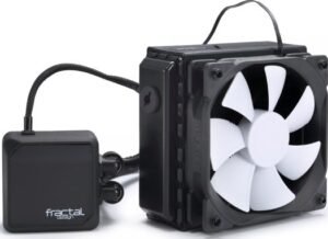 Fractal Design Kelvin T12 Water Cooling Unit, 2000RPM Fan, 87.6CFM Air Flow, Ceramic Bearing, PWM Control, Black