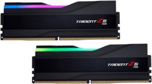 G.SKILL Trident Z5 RGB Series 128GB (64GB x2) DDR5 Dual Channel Desktop, 6000 MT/s Memory Speed, CL34-44-44-96 Latency, 1.35V Voltage, Intel XMP 3.0, Black