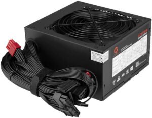 GAMEON - SPY2 ATX 750 WATTS 80 PLUS BRONZE Value Gaming Power Supply, Non-Modular, Double PCB Design, Low Power Consumption, SMD Manufacturing Process Complete protection, Black