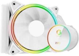GAMEON Tupolev 120mm Liquid CPU Cooler, RGB, White