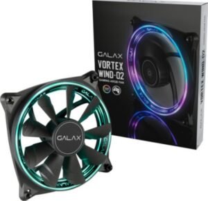 Galax Vortex Wind-02 ARGB 12CM Fan, 1200RPM, Rotating speed 1200+-10% RPM, Noise Level 24.6 DBA