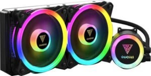Gamdias Chione M2-240 Lite ARGB CPU Liquid Cooler, Copper Base Plate, Aluminum Radiator, 2400 RPM Fan Speed