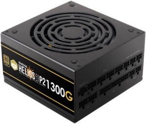 Gamdias Helios P2 1300G Power Supply, 1300W 80 Plus Gold Efficiency/Cybernetics Gold, Fully Modular, Native 12VHPWR Cable, PCIe Gen 5.0 Ready, Dual-ball Bearing Fan, Black