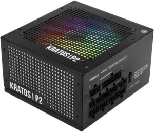 Gamdias KRATOS P2-850G Fully Modular Power Supply, 850W Power, 80 PLUS Gold Efficiency, 100% Japanese Capacitors, ATX 3.0 & PCIe Gen 5.0 Ready, Black