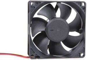 Generic DC 12V 2Pin Computer Case CPU Cooling Fan, 80mm, Molex 2 Pin Connector, Low Noise, Fast Heat Dissipation, Black
