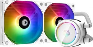 ID-COOLING ZOOMFLOW 240X Snow CPU Water Cooler 5V Addressable RGB AIO Cooler 240mm CPU Liquid Cooler 2X120mm