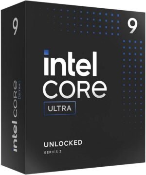 Intel Core Ultra 9 285K 3.7 GHz LGA 1851 Processor, Intel Graphics, 24-Cores & 24-Threads, 40 MB Cache, 5.7 GHz Max Turbo Frequency, Dual Channel DDR5 Memory, 192GB Max Memory Size