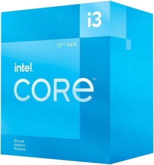 Intel Core i3-12100F 12th Gen Alder Lake Desktop Processor, LGA 1700 Socket, 4 Cores & 8 Threads, 12MB Cache Memory, 3.3 GHz P-Core Clock Speed, Supports PCIe 4.0 & 5.0, 60W TDP