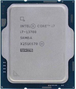Intel Core i7 13700 Desktop Processor, 13th Gen LGA 1700, 16-Core, 24 Threads, 54MB Cache, Up to 2.1GHz, 128 GB Max Memory, Intel UHD Graphics 770, DDR5 - 5600 Memory