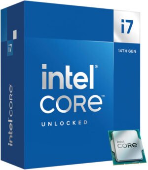 Intel Core i7-14700K 3.4 GHz 20-Core LGA 1700 14th Gen Processor, 20 Cores & 28 Threads, 30MB Cache Memory, 5.6GHz MaxTurbo Boost, Intel UHD Graphics 770, 2CH DDR5 / 192GB Max