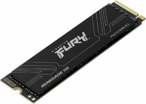 Kingston FURY Renegade G5 PCIe 5.0 NVMe M.2 Internal SSD, 4TB (4096GB) Capacity, Sequential Read / Write 14,800 / 14,000MB/s, 3D TLC NAND, SM2508 Controller, Black
