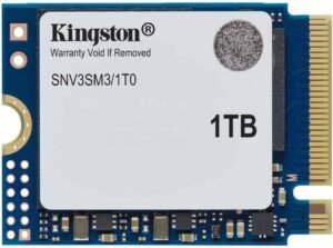 Kingston NV3 PCIe 4.0 NVMe Internal SSD, 1TB Capacity, M.2 2230 Form Factor, 6000 MB/s Sequential Read & 4000 MB/s Sequential Write Speed, 3D NAND Technology, 320 TBW Endurance
